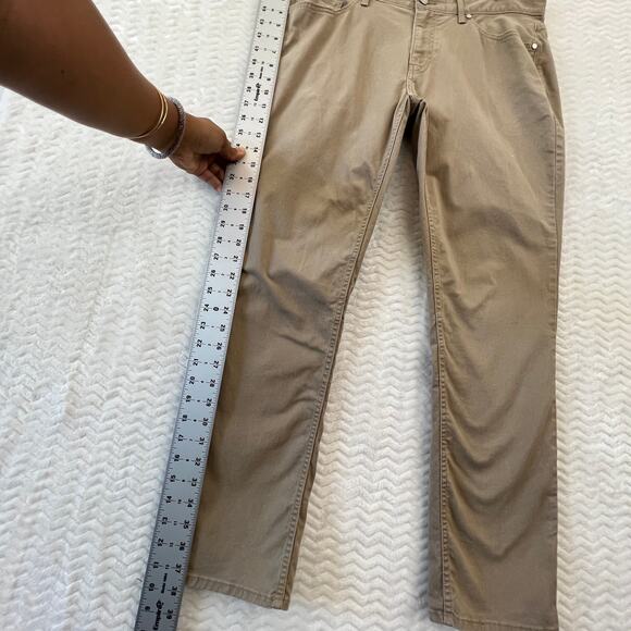 Michael Kors Parker Slim Fit Khaki Classic Jeans Pants Mens Size 30 x 32  ** - Picture 12 of 13